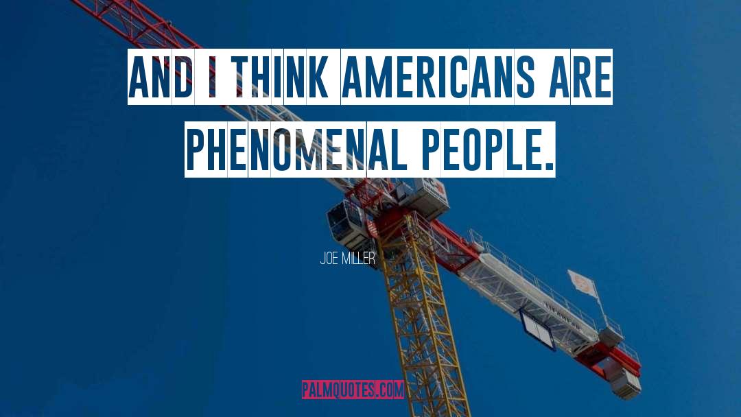 Joe Miller Quotes: And I think Americans are