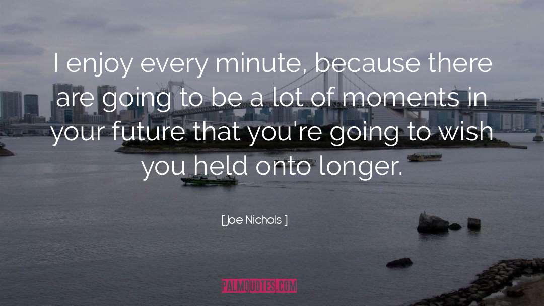 Joe Nichols Quotes: I enjoy every minute, because