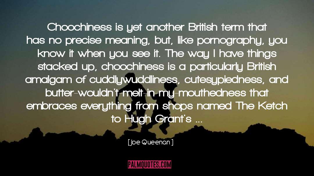 Joe Queenan Quotes: Choochiness is yet another British