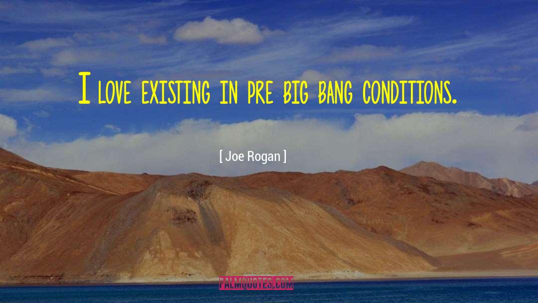 Joe Rogan Quotes: I love existing in pre