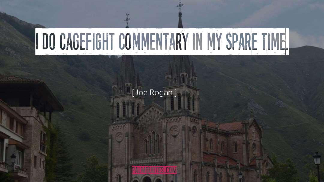 Joe Rogan Quotes: I do cagefight commentary in