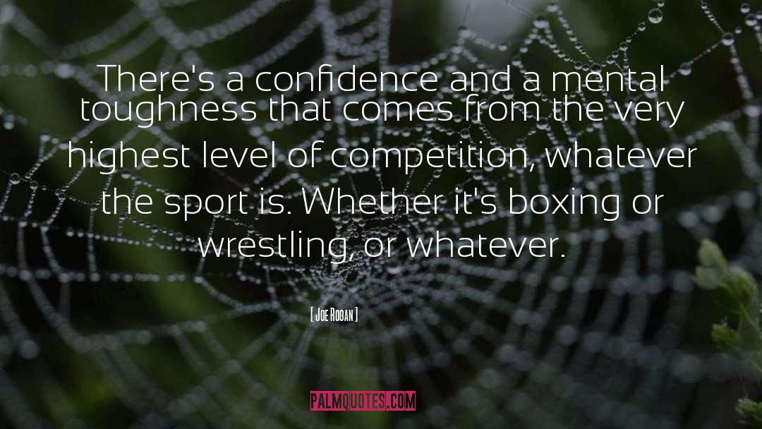 Joe Rogan Quotes: There's a confidence and a