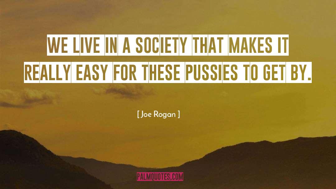 Joe Rogan Quotes: We live in a society