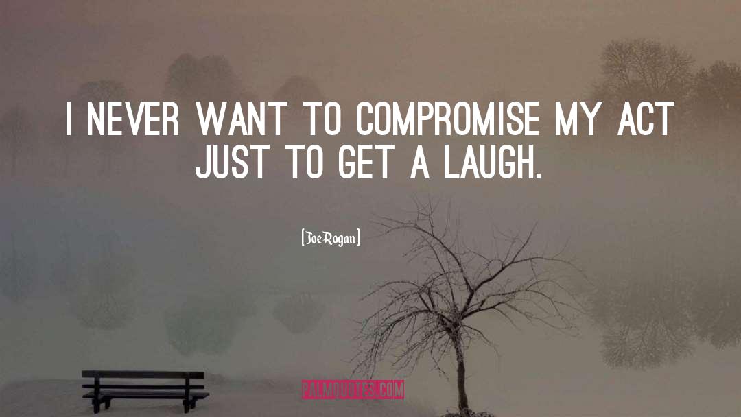 Joe Rogan Quotes: I never want to compromise