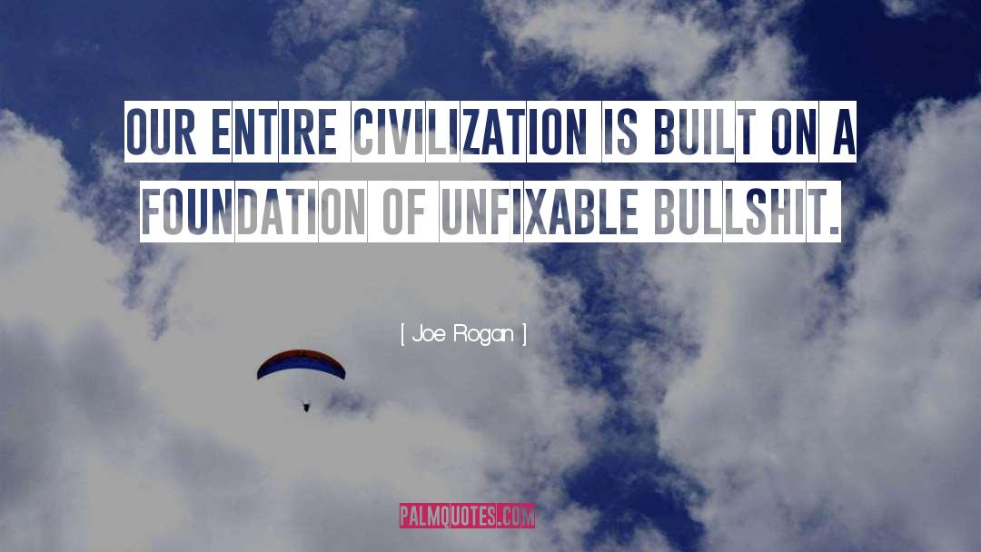 Joe Rogan Quotes: Our entire civilization is built