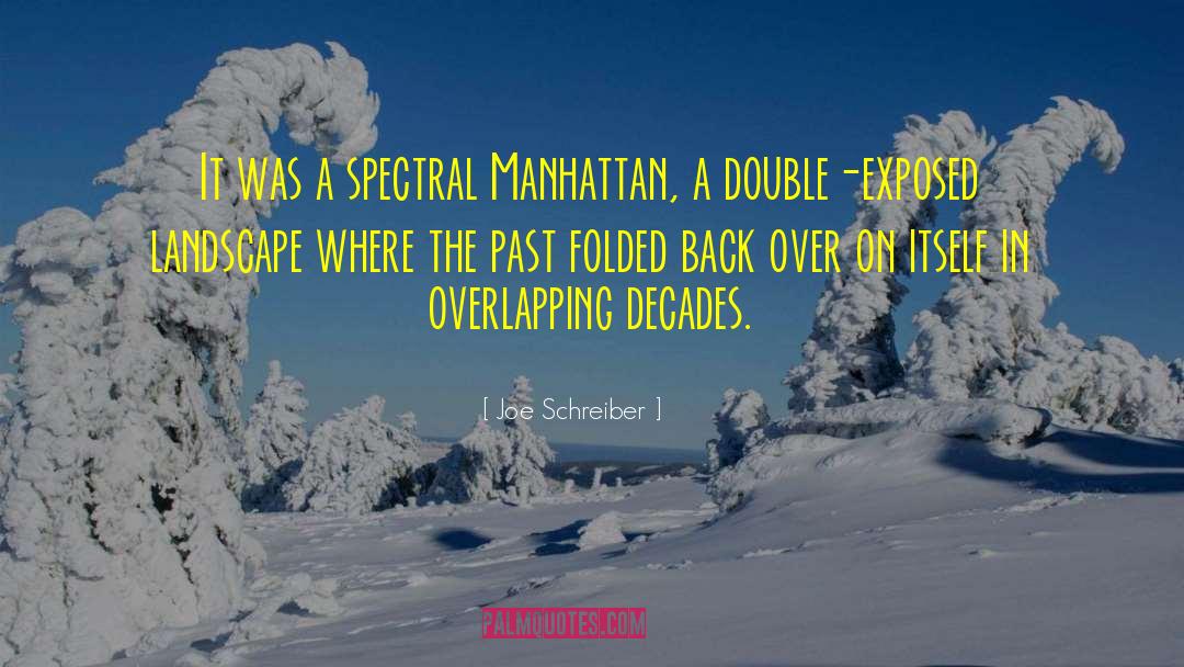 Joe Schreiber Quotes: It was a spectral Manhattan,