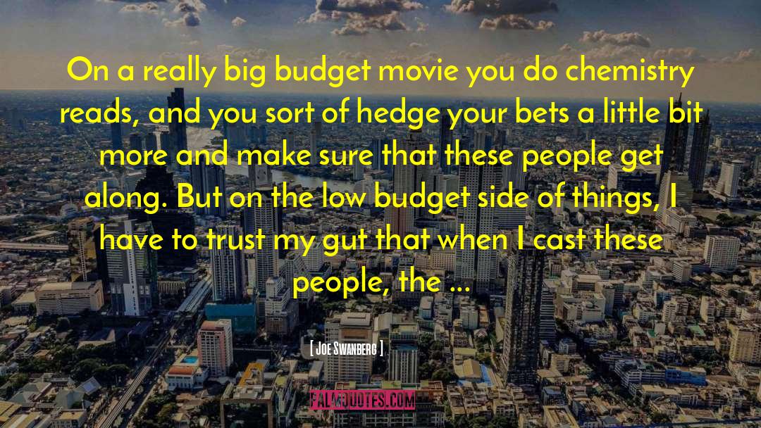 Joe Swanberg Quotes: On a really big budget