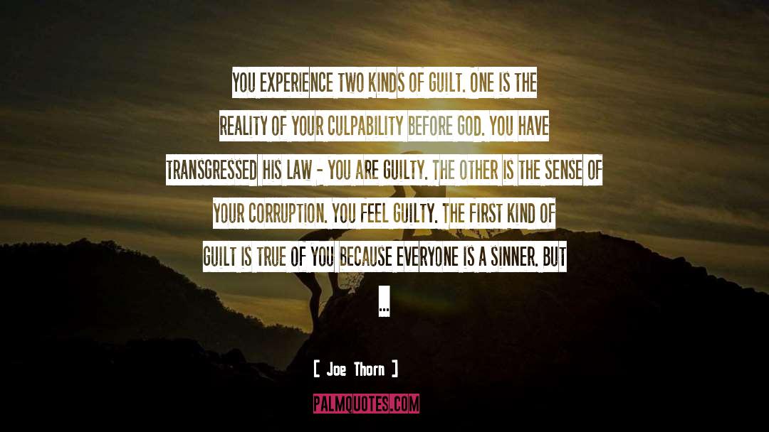 Joe Thorn Quotes: You experience two kinds of