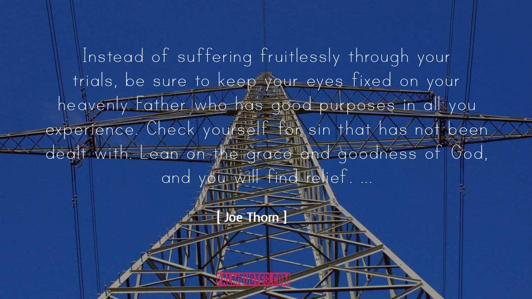 Joe Thorn Quotes: Instead of suffering fruitlessly through