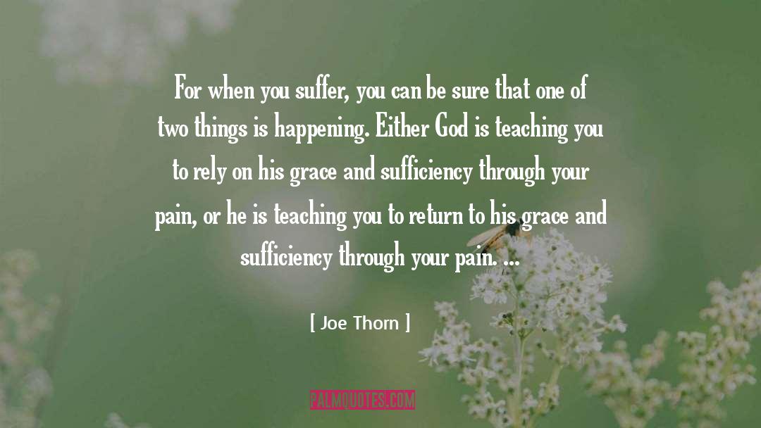 Joe Thorn Quotes: For when you suffer, you
