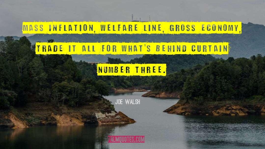 Joe Walsh Quotes: Mass inflation, welfare line, gross