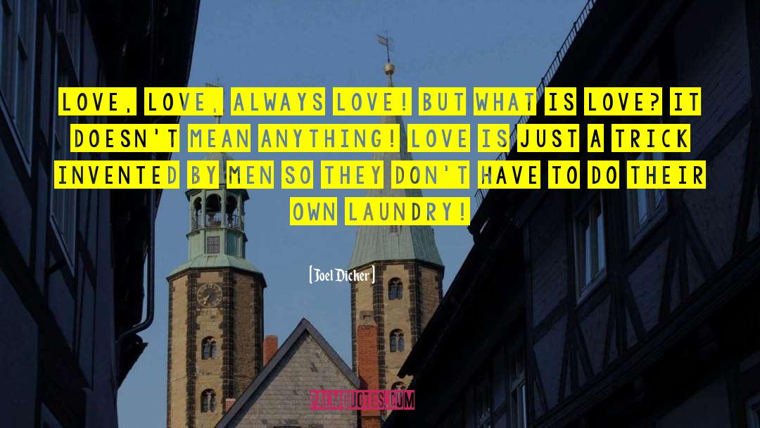 Joel Dicker Quotes: Love, love, always love! But