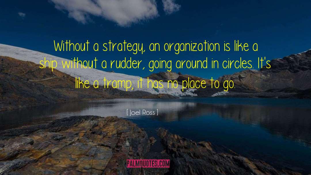 Joel Ross Quotes: Without a strategy, an organization
