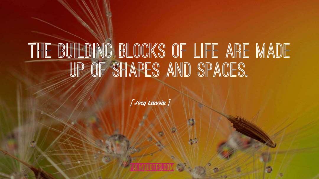 Joey Lawsin Quotes: The building blocks of Life