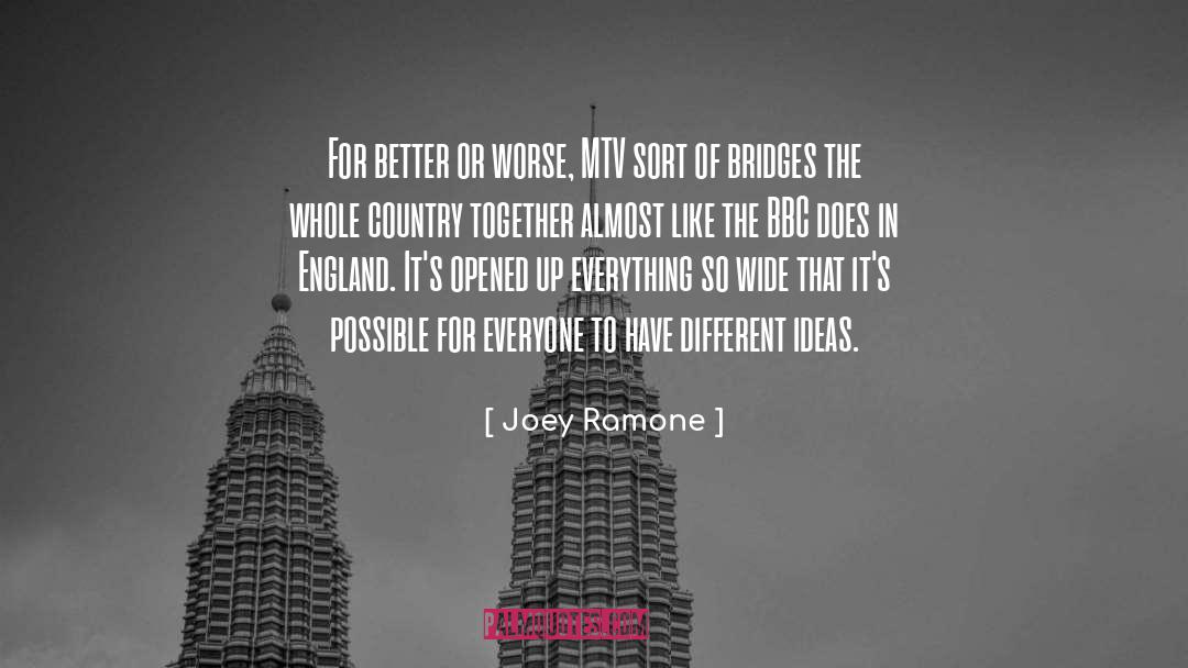 Joey Ramone Quotes: For better or worse, MTV