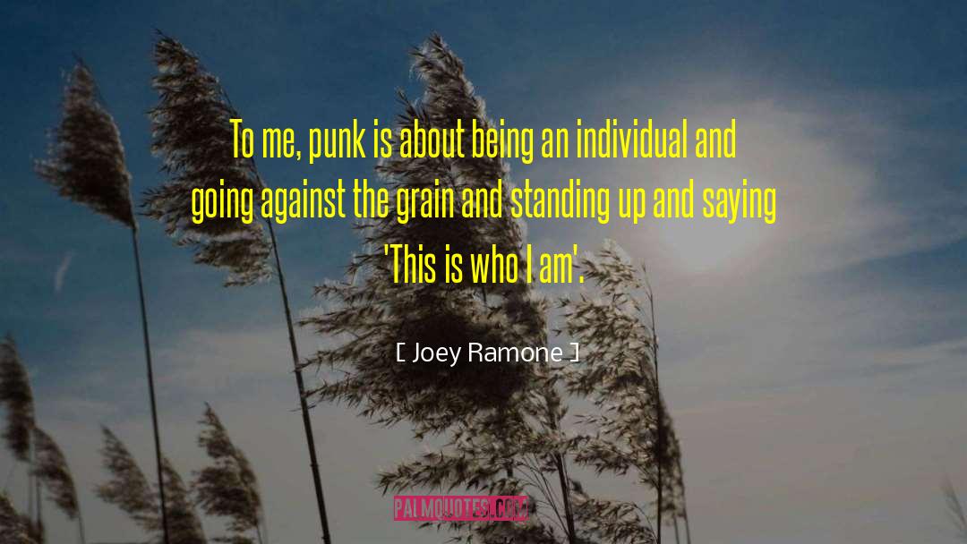 Joey Ramone Quotes: To me, punk is about