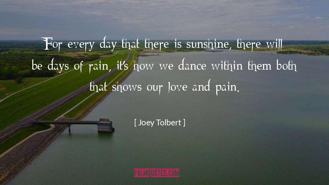 Joey Tolbert Quotes: For every day that there