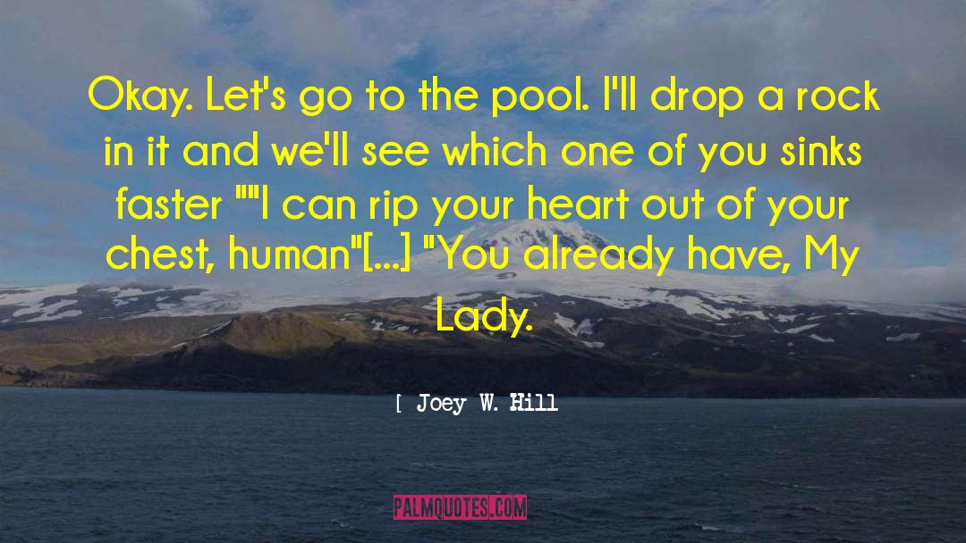 Joey W. Hill Quotes: Okay. Let's go to the