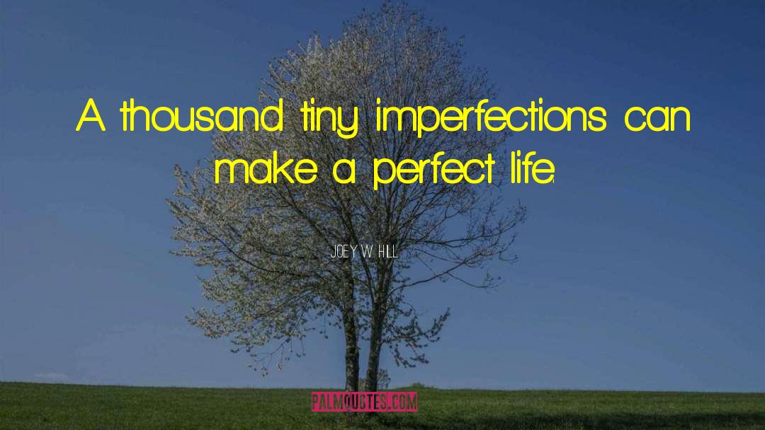 Joey W. Hill Quotes: A thousand tiny imperfections can