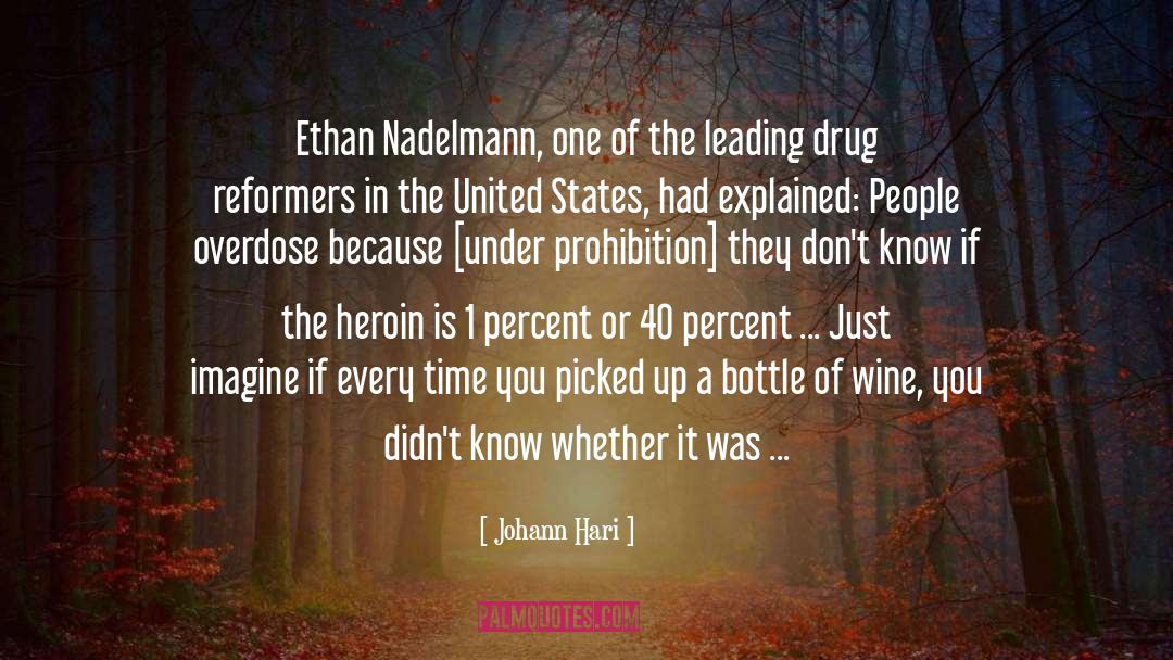 Johann Hari Quotes: Ethan Nadelmann, one of the