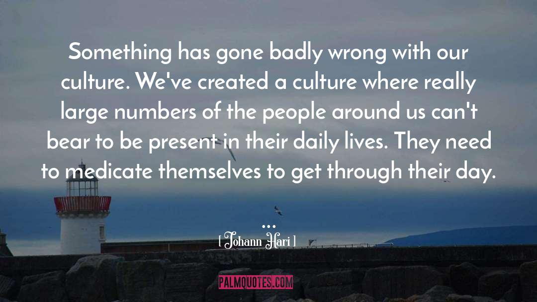 Johann Hari Quotes: Something has gone badly wrong