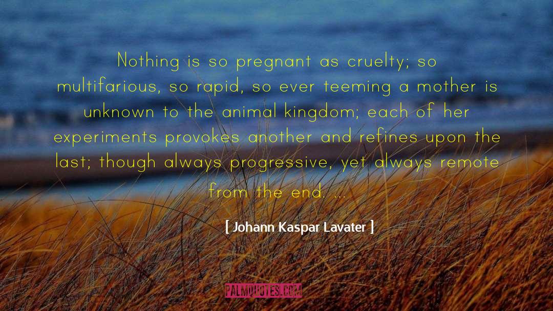 Johann Kaspar Lavater Quotes: Nothing is so pregnant as