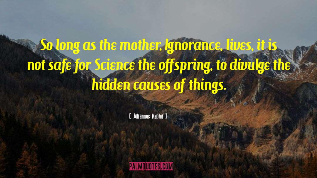 Johannes Kepler Quotes: So long as the mother,