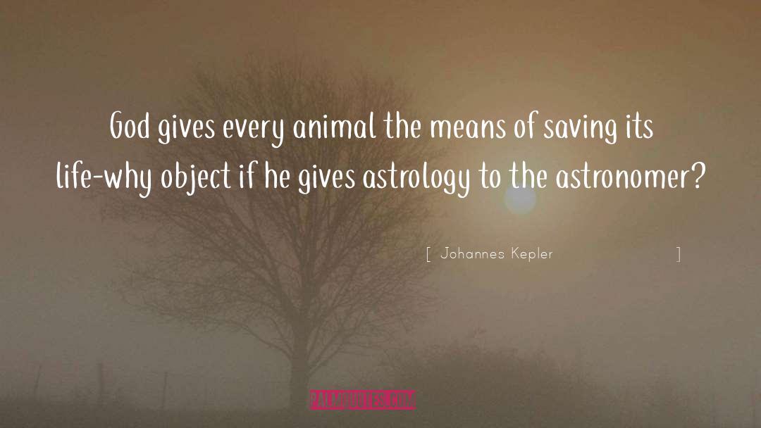 Johannes Kepler Quotes: God gives every animal the