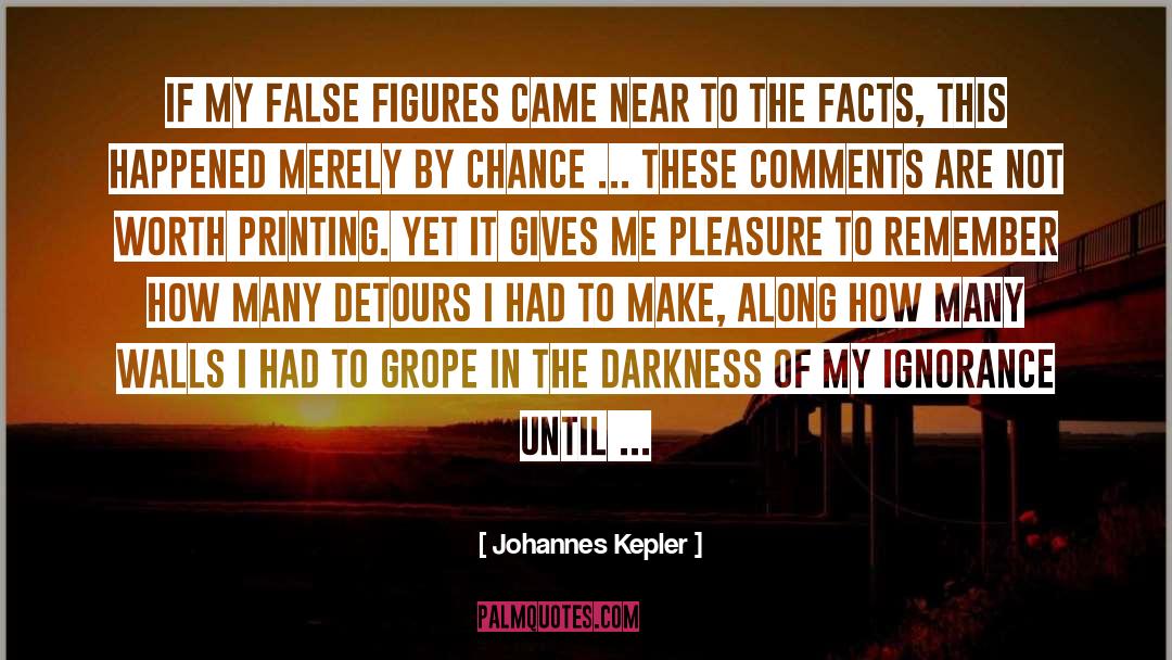 Johannes Kepler Quotes: If my false figures came