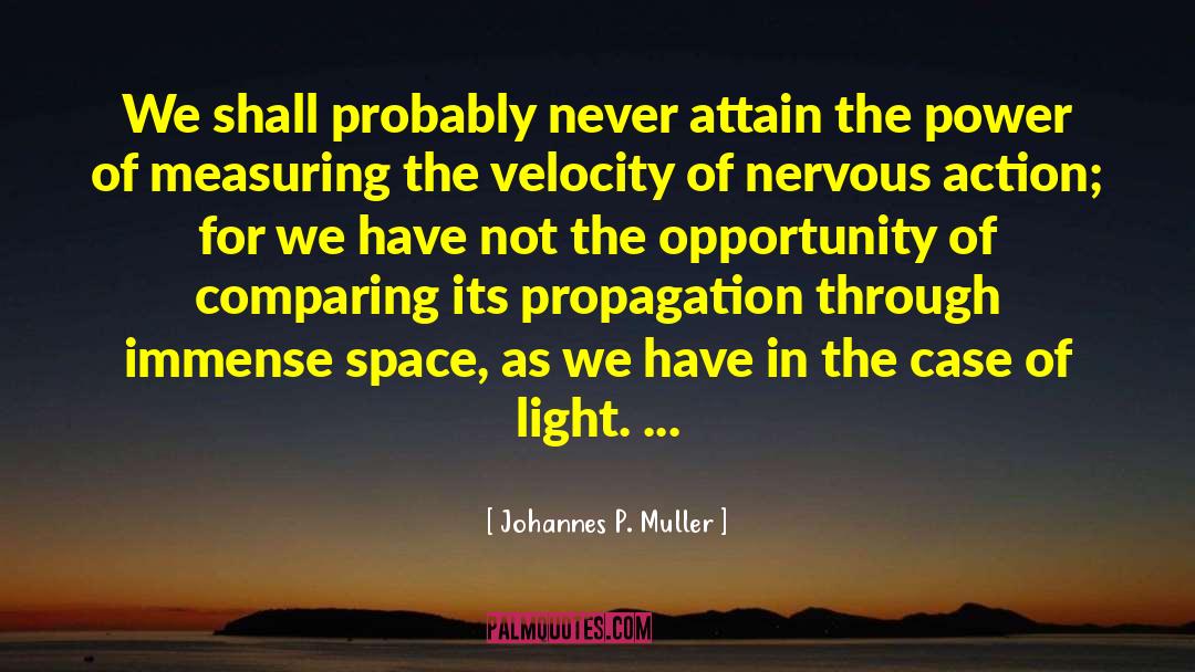 Johannes P. Muller Quotes: We shall probably never attain