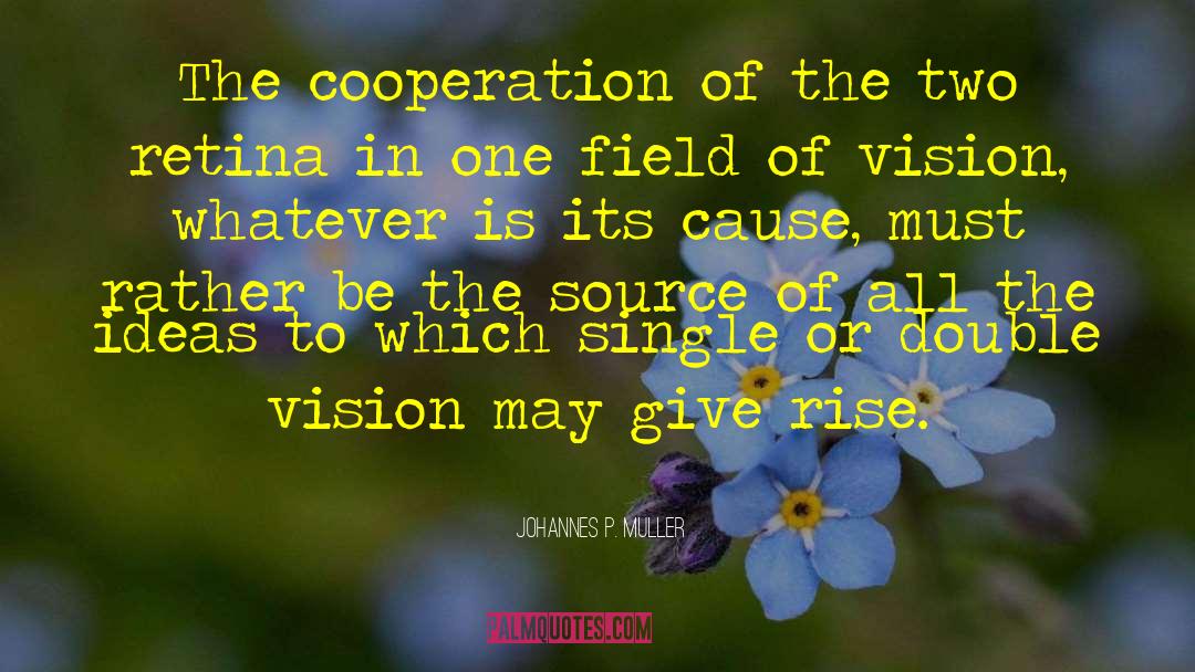 Johannes P. Muller Quotes: The cooperation of the two