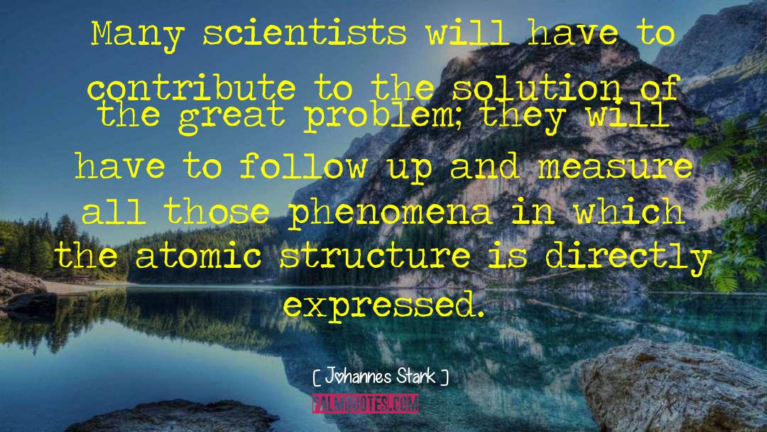 Johannes Stark Quotes: Many scientists will have to