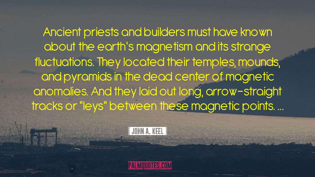 John A. Keel Quotes: Ancient priests and builders must