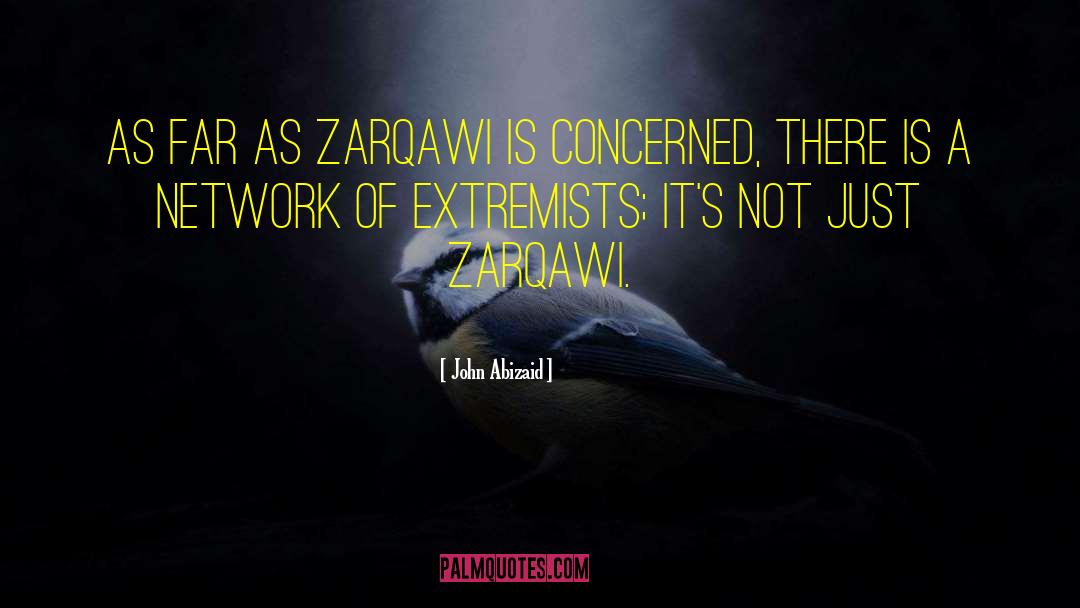 John Abizaid Quotes: As far as Zarqawi is