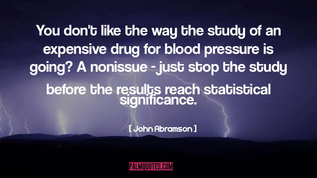 John Abramson Quotes: You don't like the way