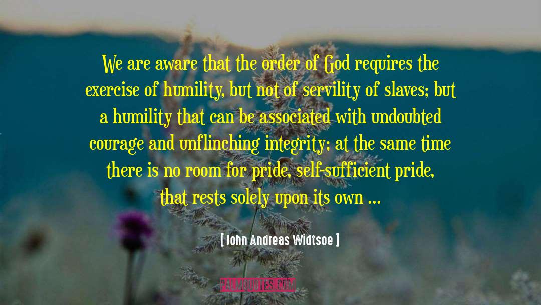 John Andreas Widtsoe Quotes: We are aware that the