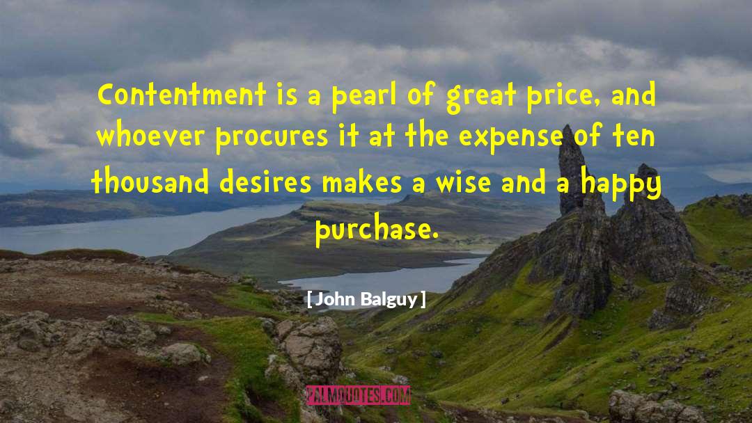 John Balguy Quotes: Contentment is a pearl of