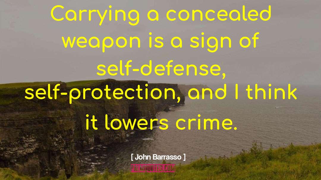 John Barrasso Quotes: Carrying a concealed weapon is