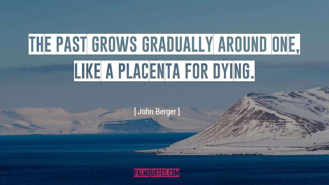 John Berger Quotes: The past grows gradually around