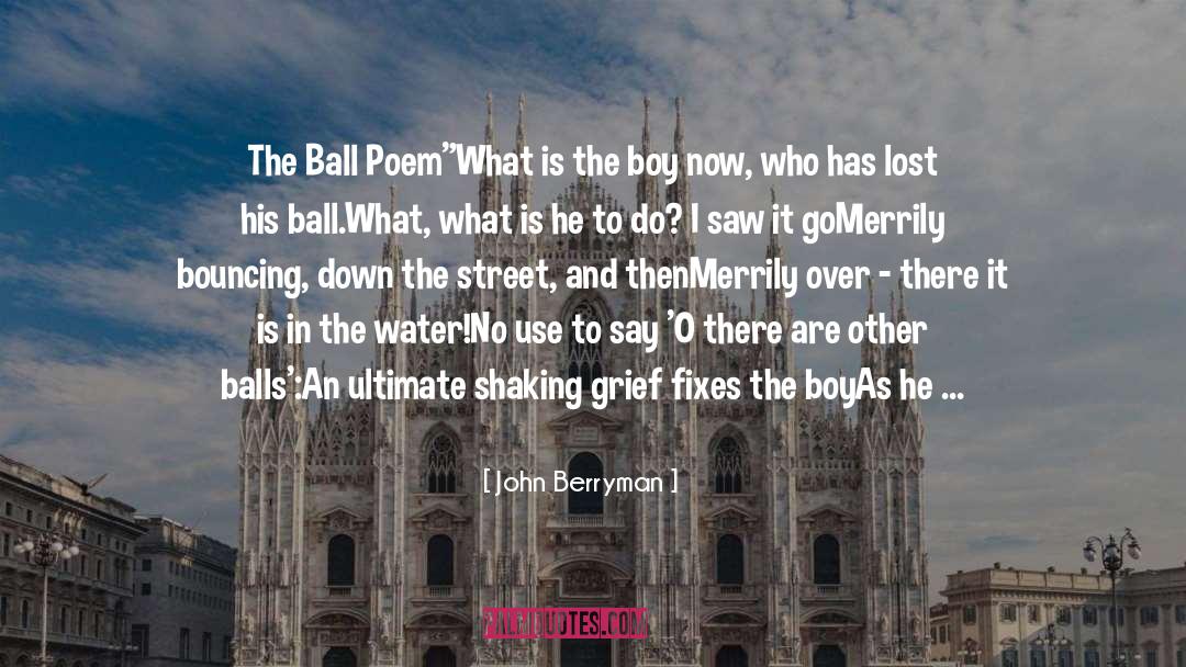 John Berryman Quotes: The Ball Poem