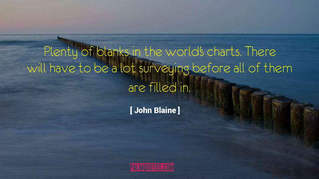 John Blaine Quotes: Plenty of blanks in the