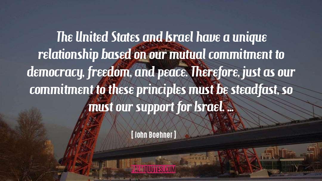 John Boehner Quotes: The United States and Israel