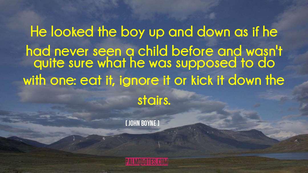 John Boyne Quotes: He looked the boy up