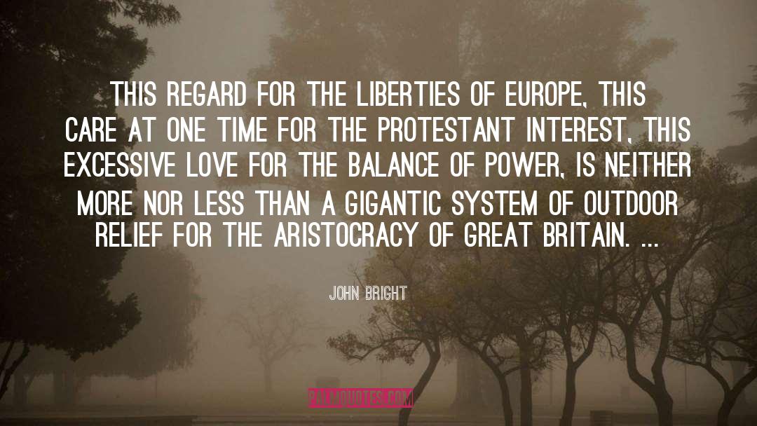 John Bright Quotes: This regard for the liberties