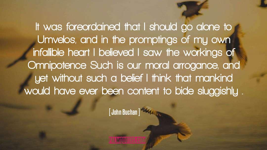 John Buchan Quotes: It was foreordained that I