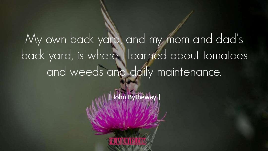 John Bytheway Quotes: My own back yard, and