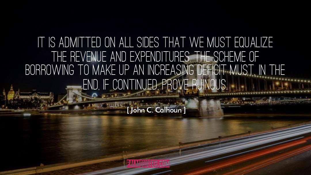 John C. Calhoun Quotes: It is admitted on all