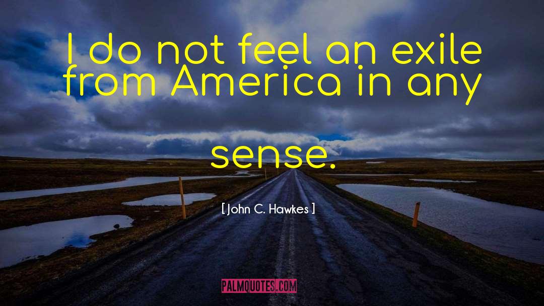 John C. Hawkes Quotes: I do not feel an