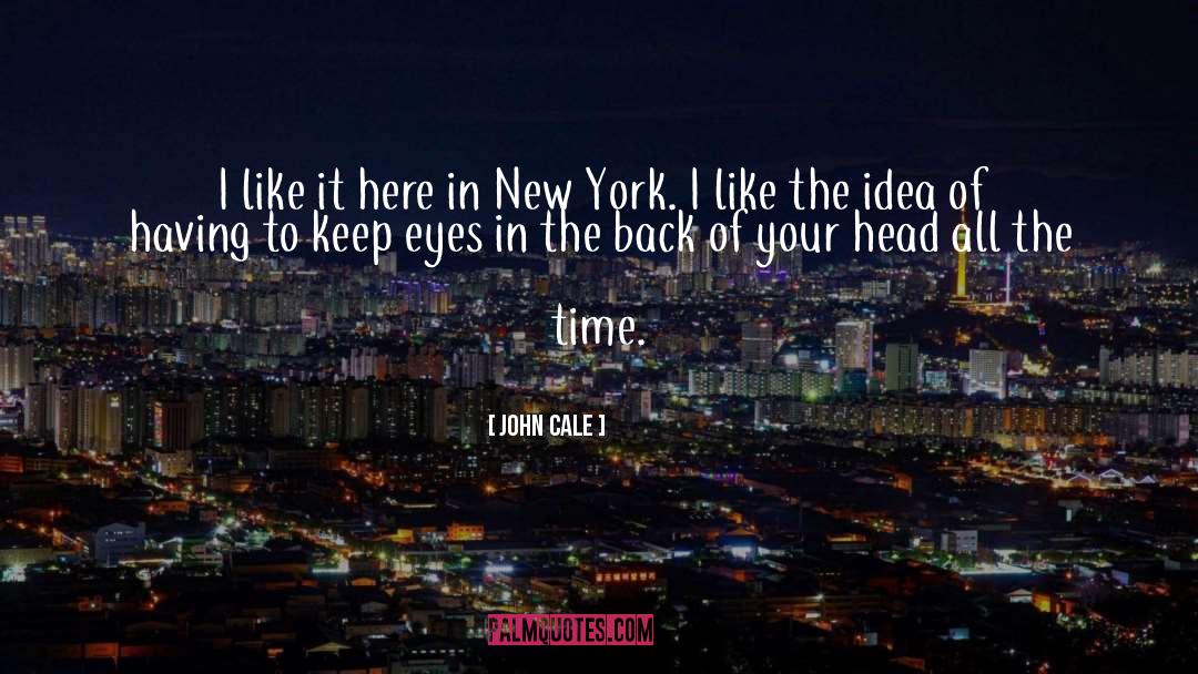 John Cale Quotes: I like it here in