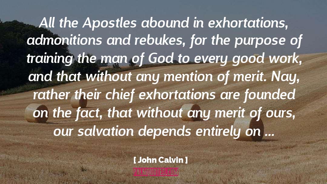 John Calvin Quotes: All the Apostles abound in